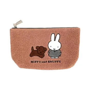 Miffy Acrylic With Cotton Coin Purse Clutch Women's Brown