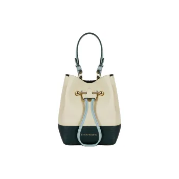 Strathberry Grained Calfskin Bucket Bag Handbag Shoulder Bag Crossbody Bag Women's Diamond Duck Egg Blue Bottle Green