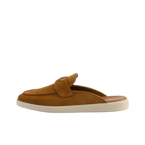 PRADA Wrap toe Slippers Women's Brown