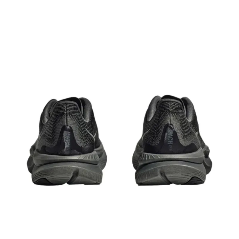 HOKA ONE ONE MACH 6 Anti Slip Wear Resistant Low Top Training Running Shoes Men's Black-3