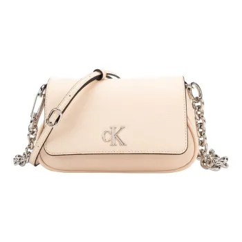 CALVIN KLEIN Synthetic Material Shoulder Bag Women's Egg Shell Yellow