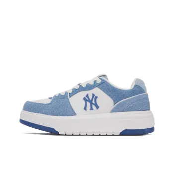 MLB Chunky Liner Wear Resistant Low Top Skateboard Shoes Unisex Blue White