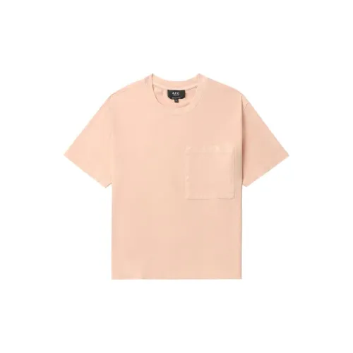 A.P.C T-Shirts Women's Peach Pink