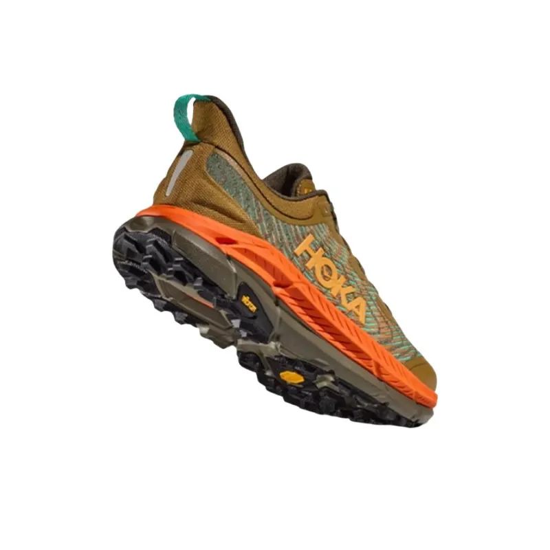 HOKA ONE ONE Mafate Speed 4 Slip Resistant Low Top Training Running Shoes Men's Pumpkin-3