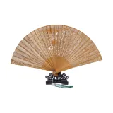 Green Sandalwood Wood Chang'e Moonlit Fan