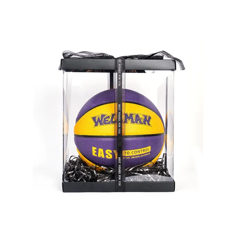 WELLman PU Basketball Purple Gold Size 7 Ball Training Unisex-7