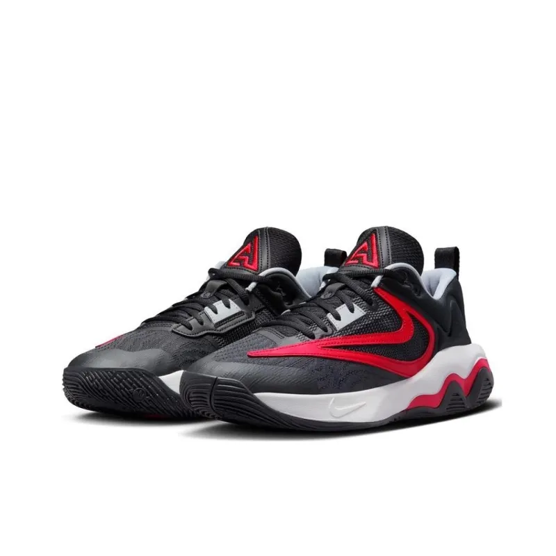 Nike Anti Slip Wear Resistant Low Top Basketball Shoes Men's Black-2