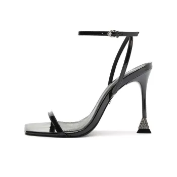 Schutz Joanna Strap Sandals 10.8cm Women's Black
