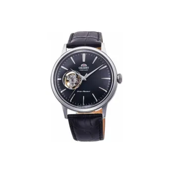 ORIENT Automatic Mechanical Movement Leather Watch Bands Watch 41mm Men's Watches Black Dial