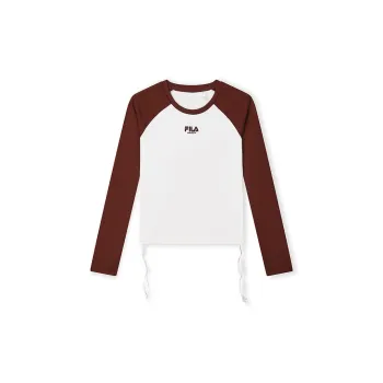 FILA T Shirt Women's Terracotta Red Brown