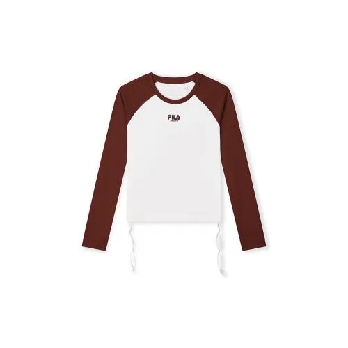 FILA T-Shirts Women's Reddish Brown