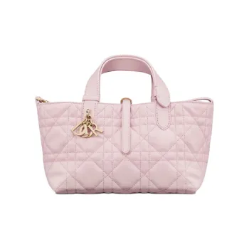 DIOR Cow Leather Native Bag, One Shoulder Handbag Small Size Women's Light Pink