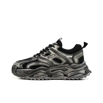 JKEM Cushioning Anti Slip Wear Resistant Breathable Height Increasing Low Top Chunky Sneakers Men's