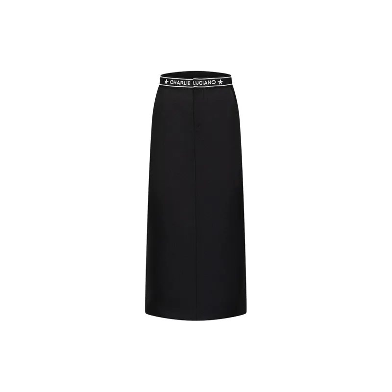 Charlie Luciano Casual Long Skirts Women's Black-1