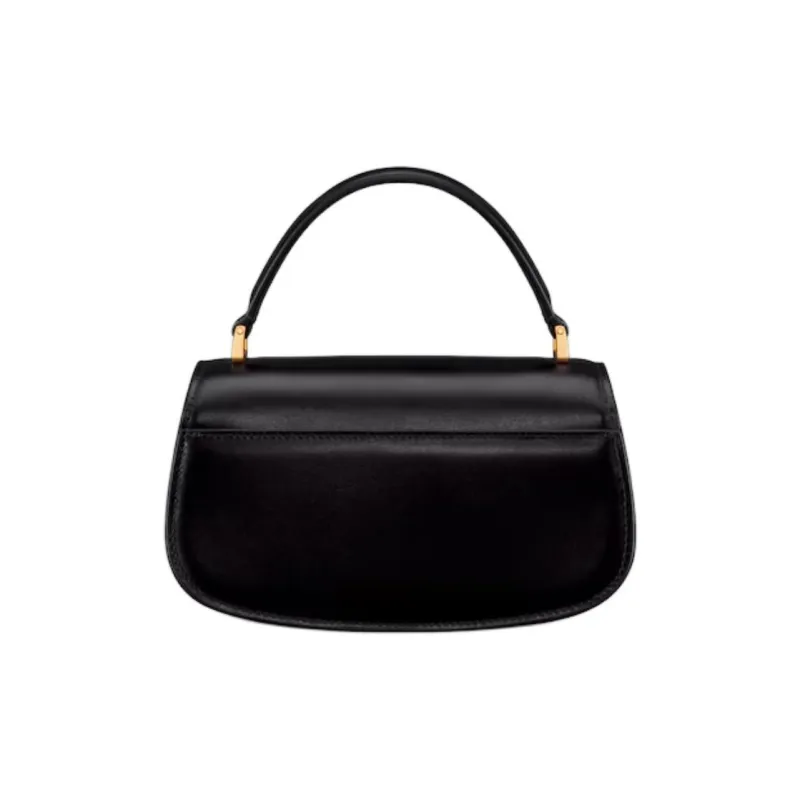 DIOR 30 Montaigne Cow Leather Shoulder Bag Crossbody Bag Handbag Small Size Women's Black-3