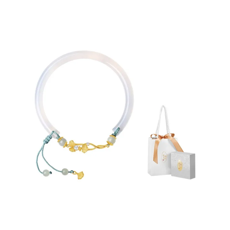 MAMADESHOUHU Chalcedony Jade Bangles Women's-2