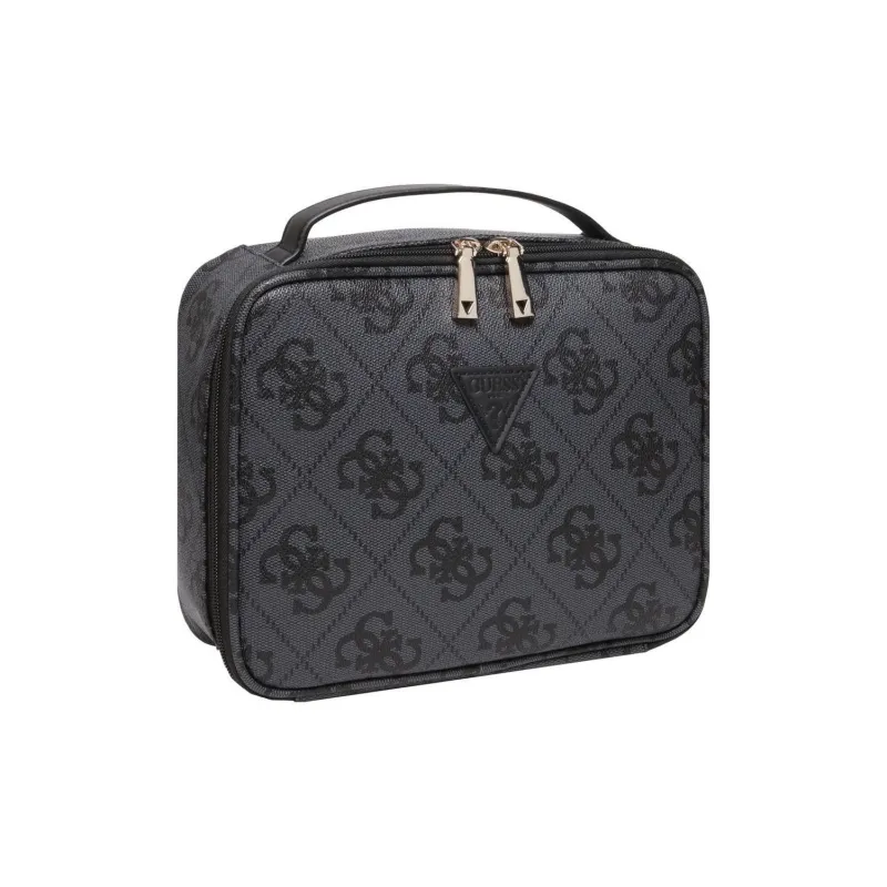 GUESS Polyurethane Makeup Bag Women's Dark Gray-1