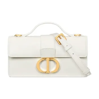 DIOR Soft Calfskin Shoulder Bag, Crossbody Bag Mini Women's White