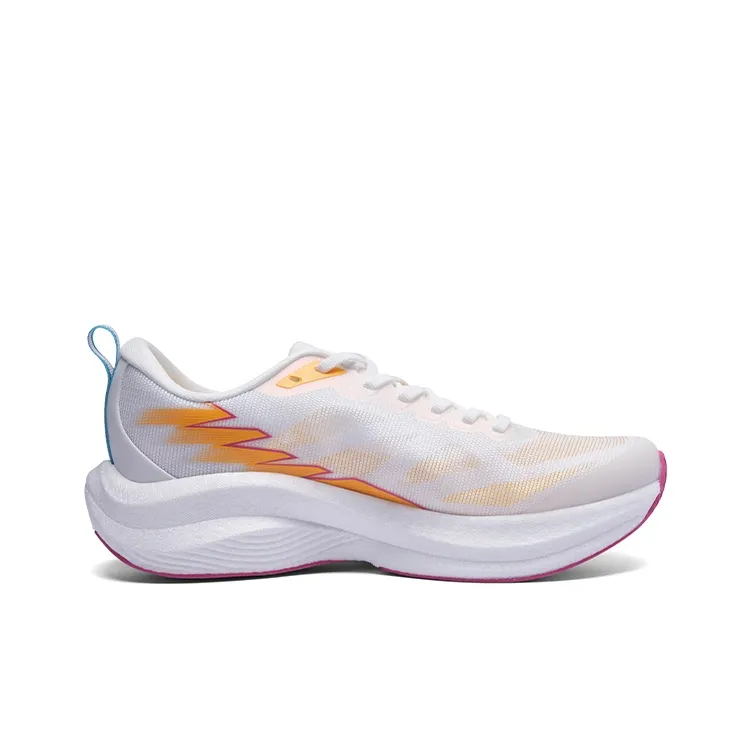 LPMX Running Shoes Men Low Top White Rose Red-1