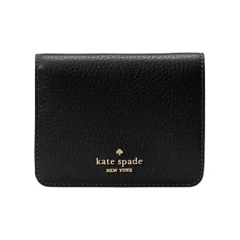Kate Spade Leather Wallet Small Size Women's Black
