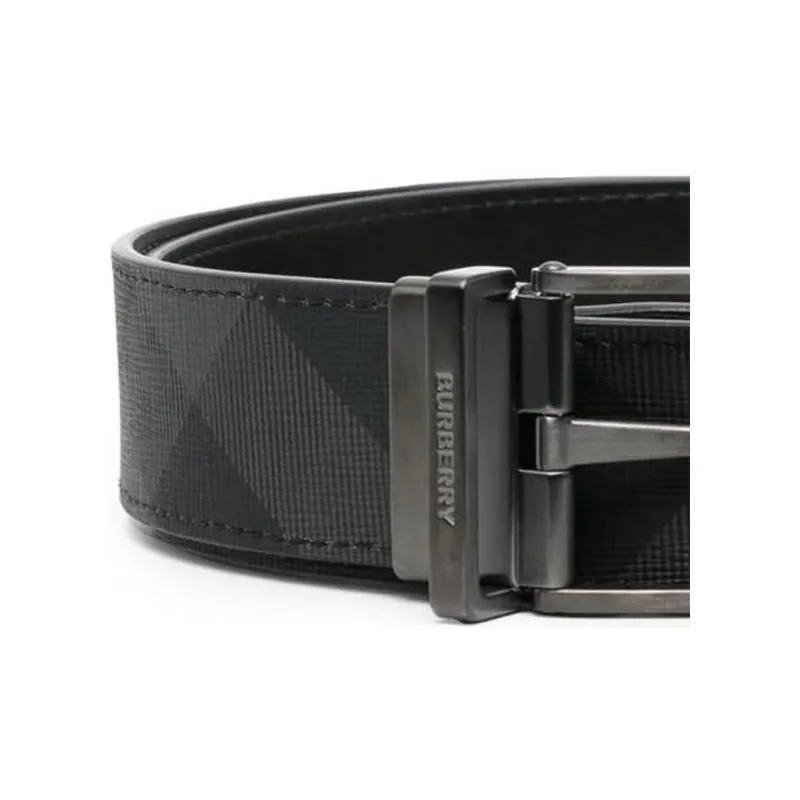 Burberry Reversible Check print Leather Belt-2