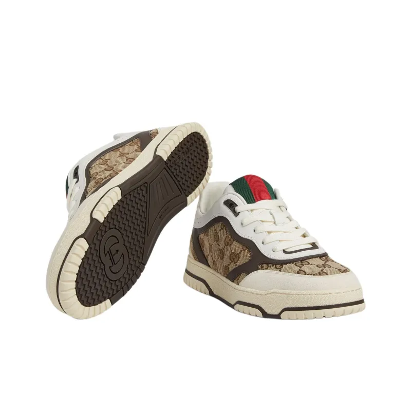 GUCCI Re Web Sneaker 'GG Canvas Beige Ebony'-5