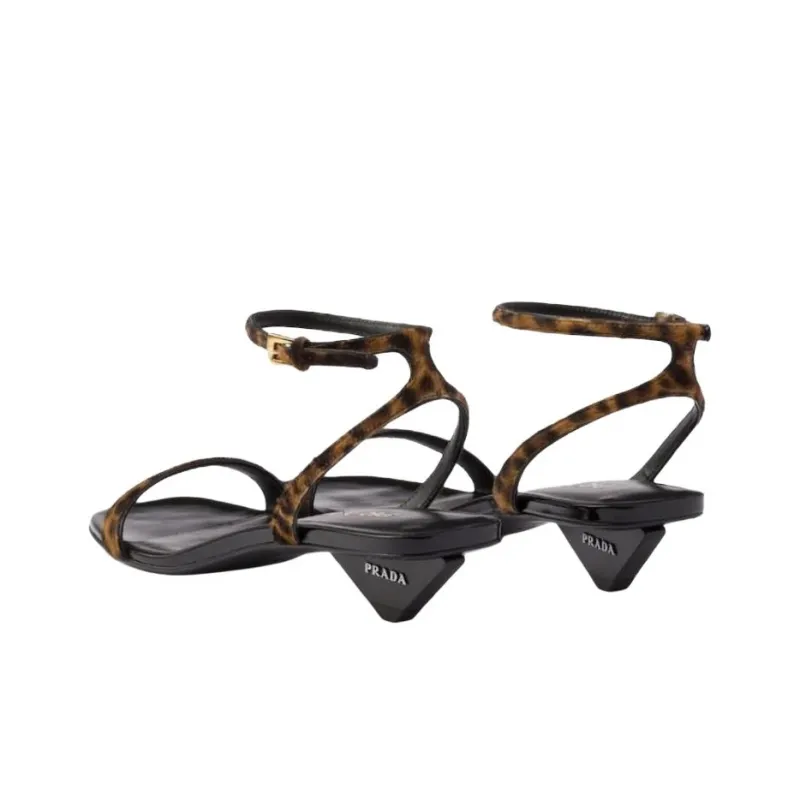 PRADA Honey Strap Sandals 3.5cm Women's Black-3
