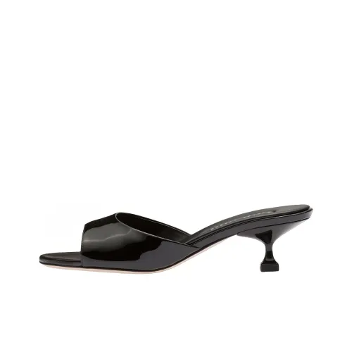 MIU MIU Slide Slippers Women's Black