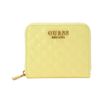 GUESS Synthetic Leather Wallet Small Size Women's Yellow
