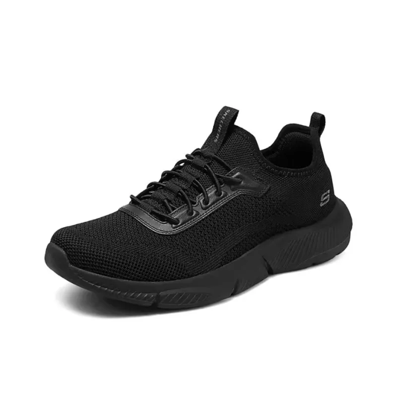 Skechers SKECHERS MENS USA Slip Resistant Water Resistant Low Top Casual Running Shoes Men's Black-2