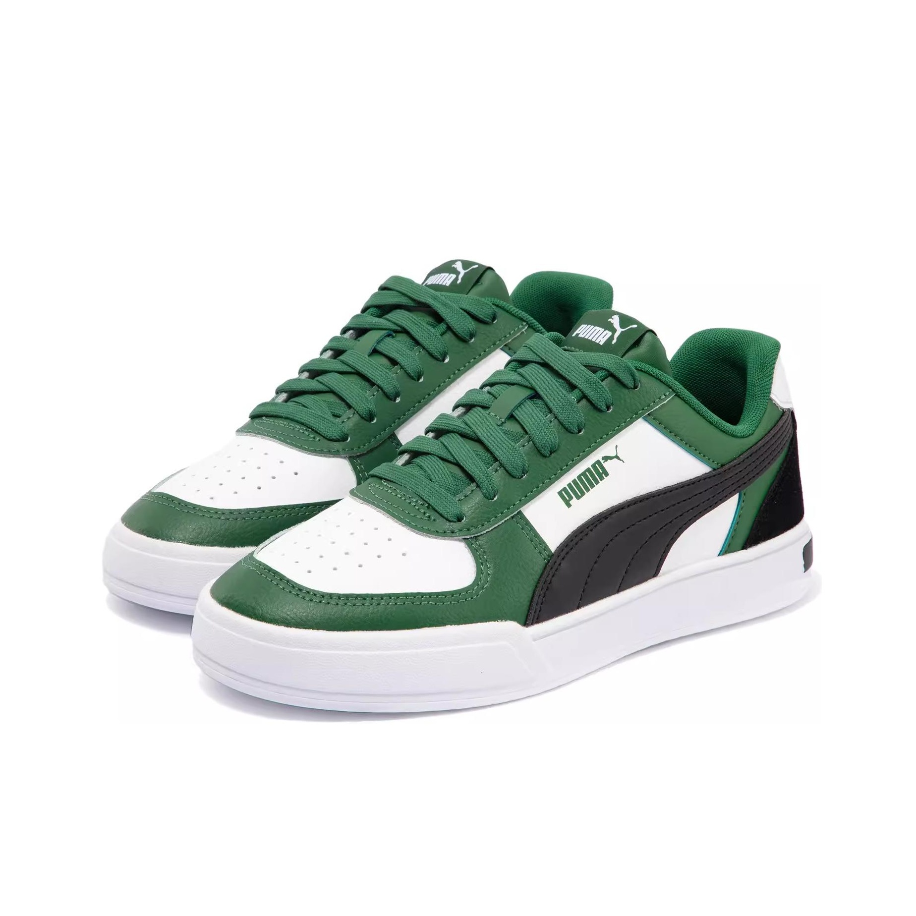 PUMA Caven Skateboard Shoes Unisex Low Top Dark Green