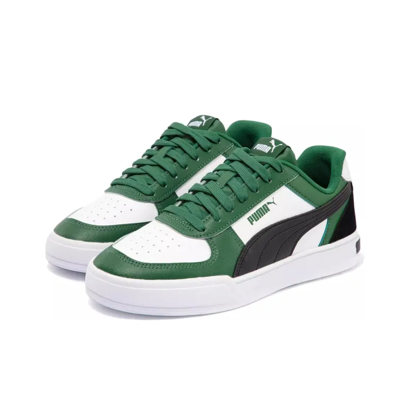 PUMA Caven Non slip Lightweight Low Top Skateboard Shoes Unisex Dark Green-2