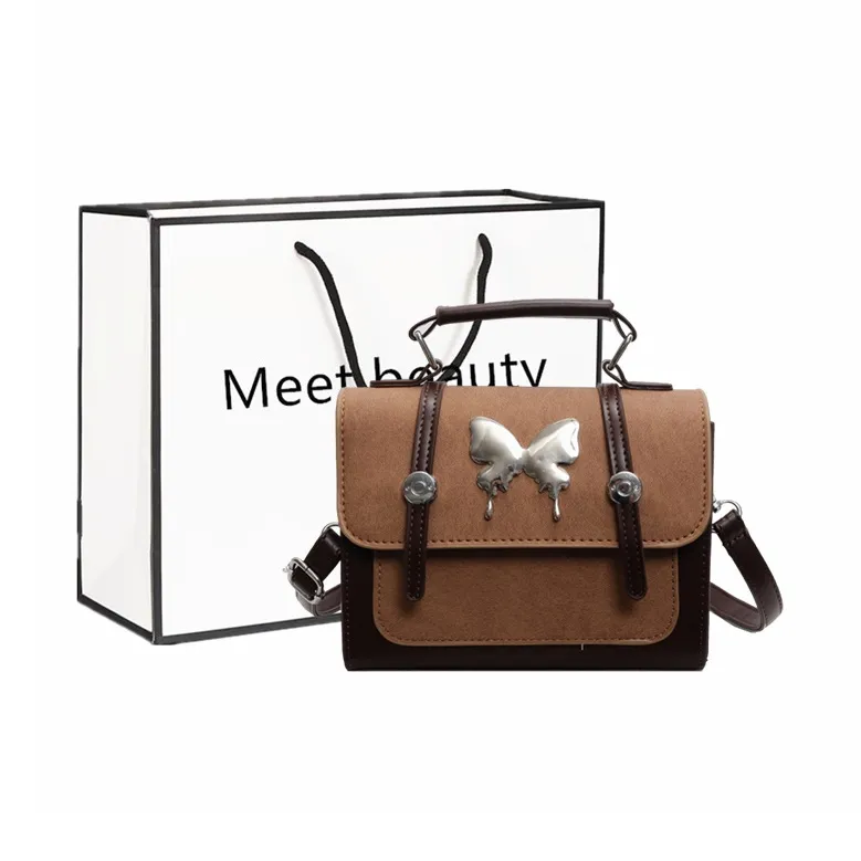 Fitchell PU Crossbody Bag, Handbag Women's White & Pink/Blue & Coffee/Blue & Brown/Khaki & Coffee-12