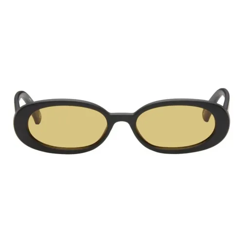 Le Specs Polymer Oval Sunglasses Women's Black