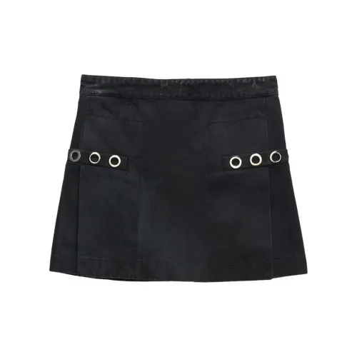 MSGM Denim Short Skirts Women's Black