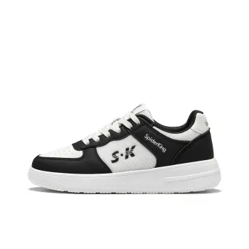 Spider King Low Top Skateboard Shoes Women's Black White