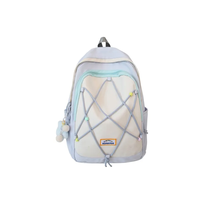 Travel Oxford Backpack Women's Black/White/Blue/Purple-6