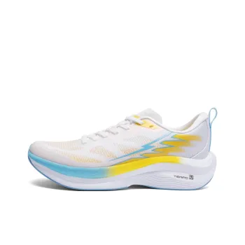LPMX Professional Racing Body Test Cushioning Slip-Resistant Low-Top Running Shoes Men's Blue White Yellow