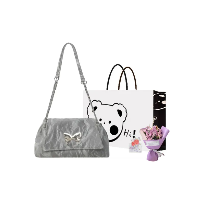 NX DOUGHNUT PU Tote Bag, Shopping Bag, Shoulder Bag Regular Women's Ecru, Gray, Black, Khaki, Pink-25
