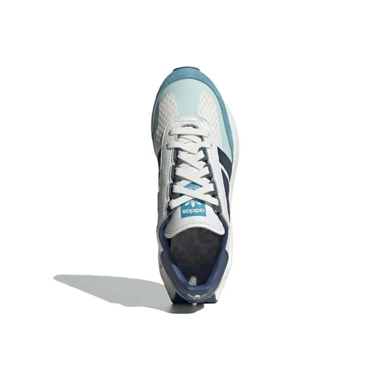 Adidas Originals Retropy E5 Anti Slip Wear Resistant Low Top Casual Shoes Women's Blue White-4