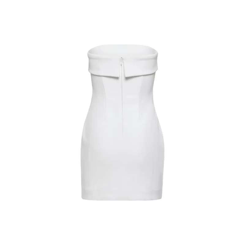 ARITZIA Babaton Eyecatcher Mini Dress Sleeveless Dress Women's White/White-1