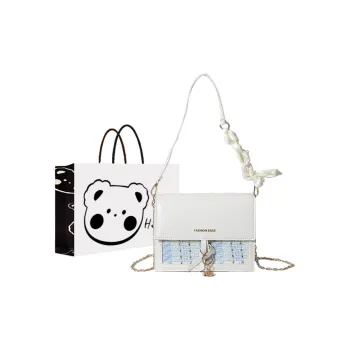 NX DOUGHNUT PU Crossbody Bag Shoulder Bag Regular Women's White/Black