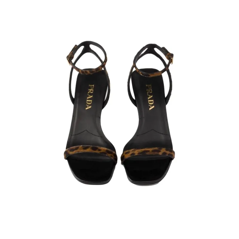 PRADA Honey Strap Sandals 3.5cm Women's Black-5