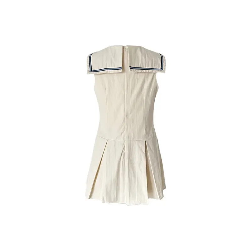 JOSR Sleeveless Dress Women's White-1