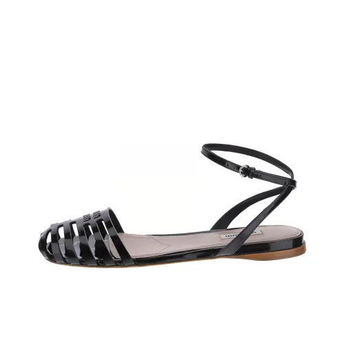 MIU MIU Strap Sandals Women's Black