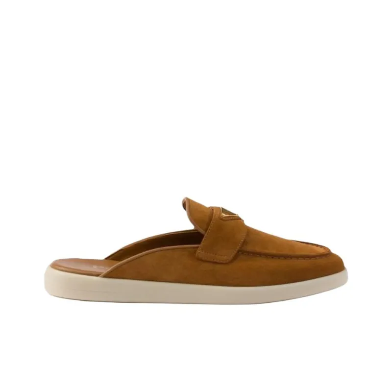 PRADA Wrap-toe Slippers Women's Brown-1