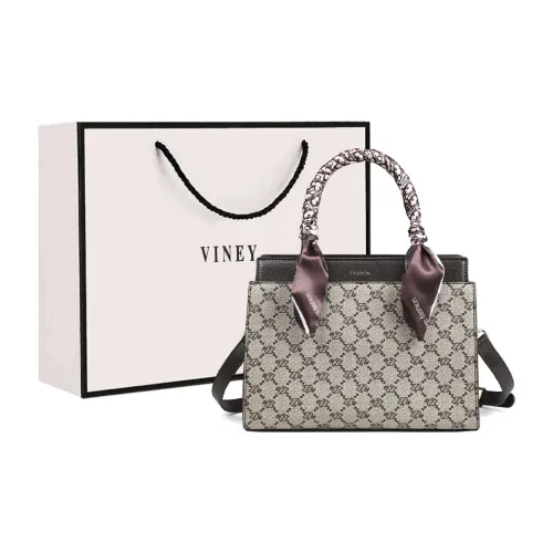 VINEY PVC Handbag Crossbody Bag Shoulder Bag Mom Bag Medium Size Women's Coffee