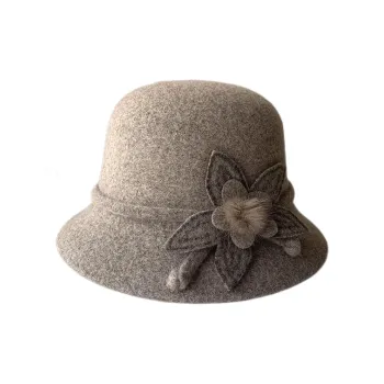 MINGYUANDAILI Wool Blend Bucket Hats Women's
