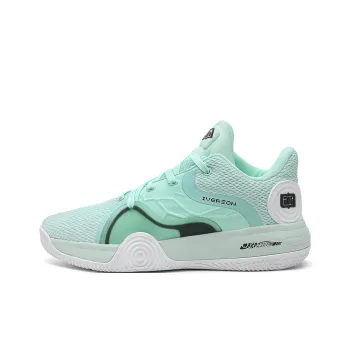 IVERSON Wear-Resistant Breathable Slip-Resistant Low-Top Performance Basketball Shoes Unisex Smoke Green White