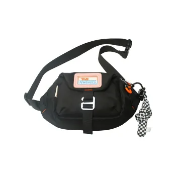 OURFUN Nylon One Shoulder Crossbody Bag, Sling Bag Unisex Black/Orange/Green/Blue
